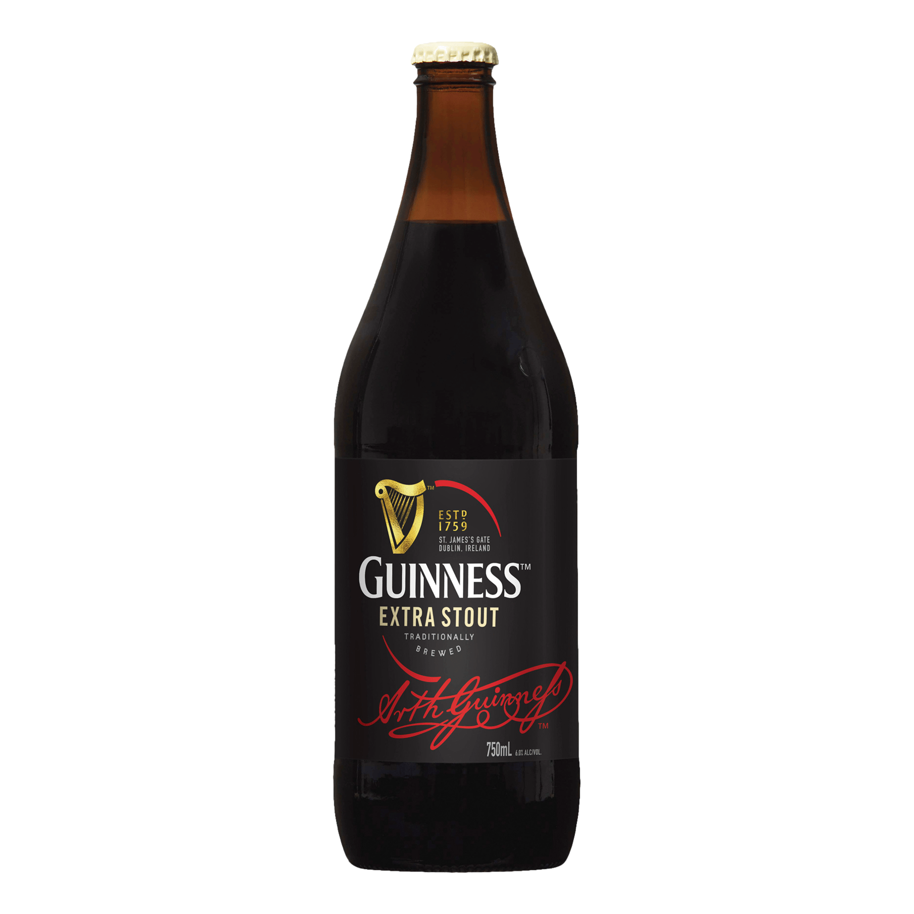Guinness Extra Stout 750ml Bottle Single