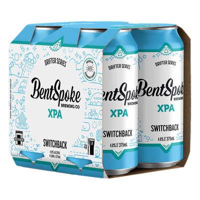 BentSpoke Switchback XPA 4.8% 375ml Can 4 Pack
