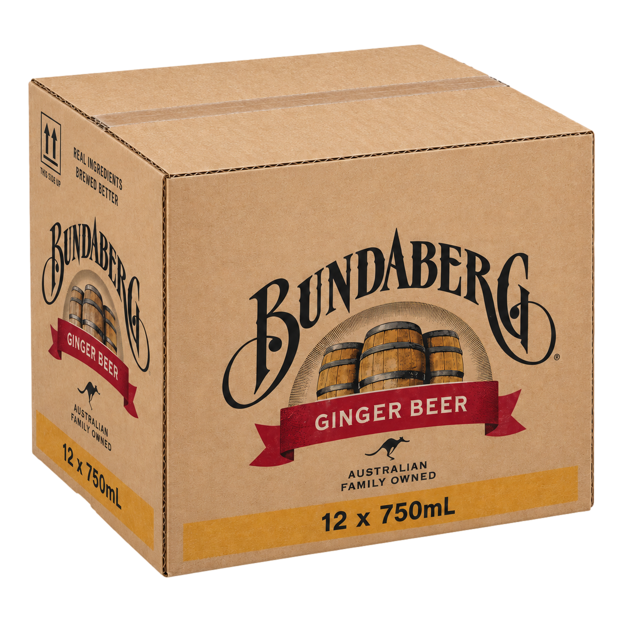 Bundaberg Ginger Beer 750ml Bottle Case of 12