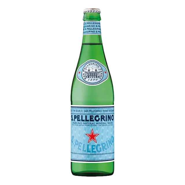 San Pellegrino Sparkling Mineral Water 500ml Glass Bottle Case of 24
