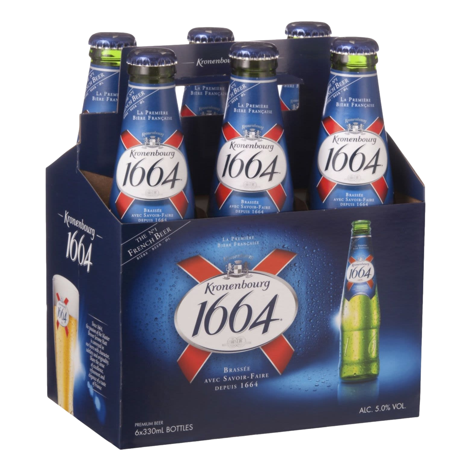 Kronenbourg 1664 Lager 330ml Bottle 6 Pack