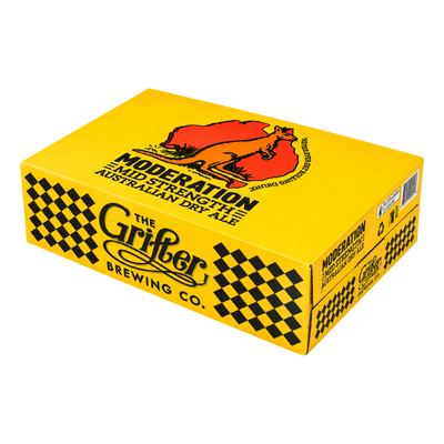 Grifter Moderation Mid Strength Australian Dry Ale 375ml Can Case of 24