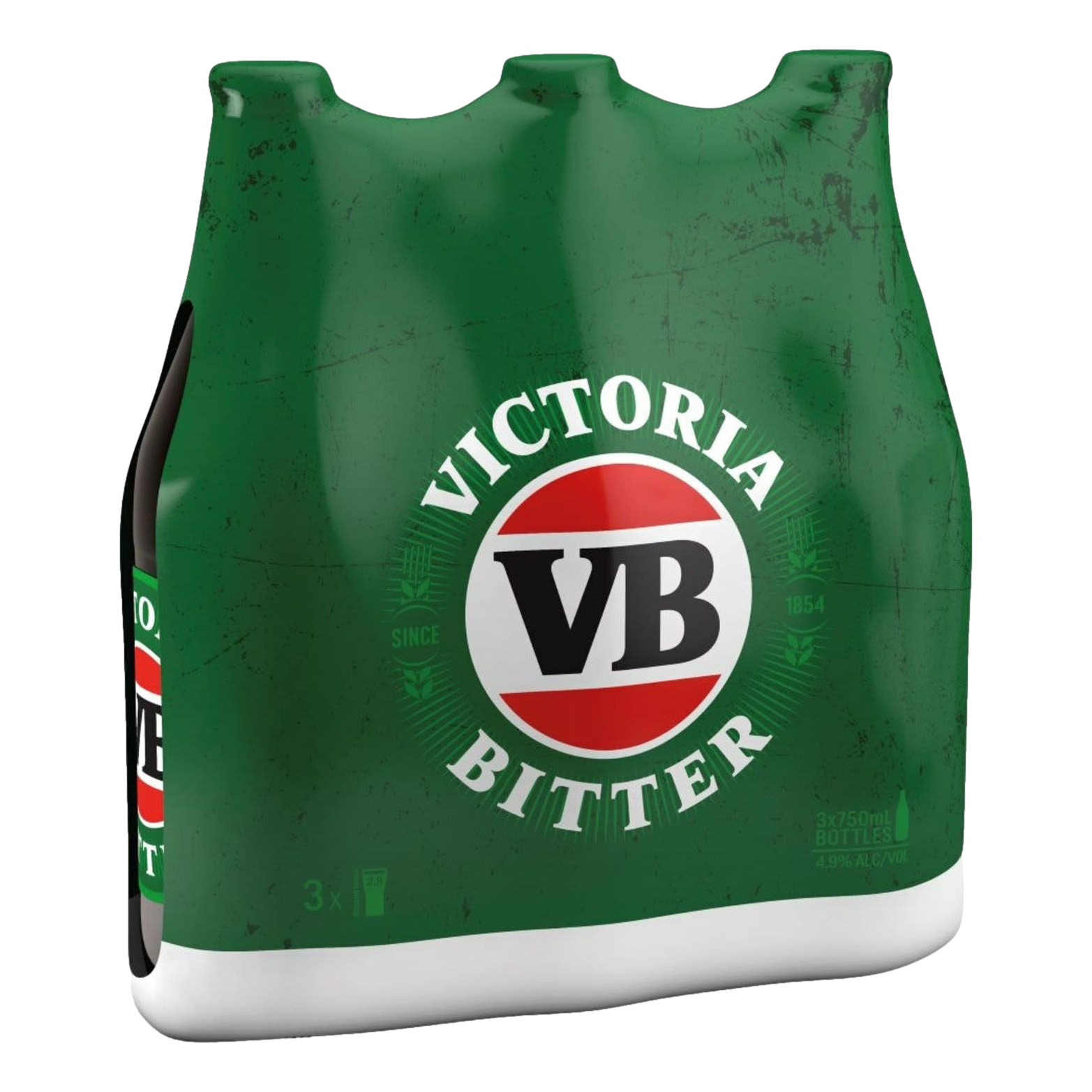 Victoria Bitter Lager 750ml Bottle 3 Pack