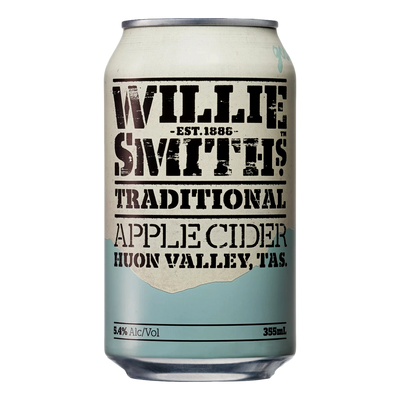 Willie Smith's Traditional Apple Cider 355ml Can  Case of 24