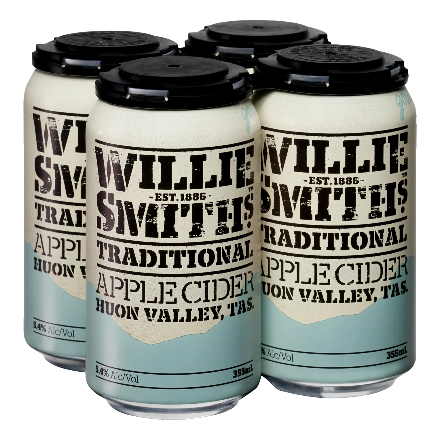 Willie Smith's Traditional Apple Cider 355ml Can 4 Pack