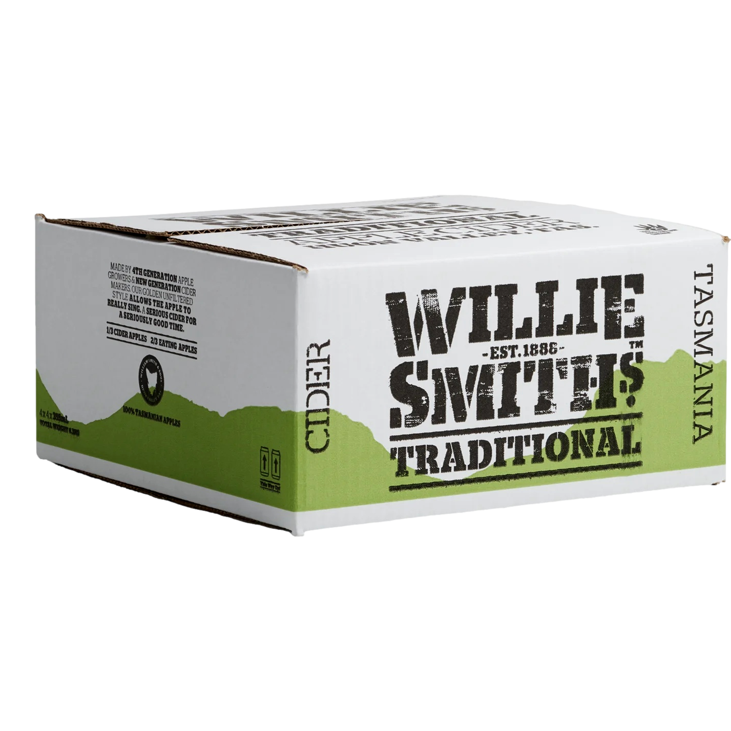 Willie Smith's Traditional Apple Cider 355ml Can  Case of 24