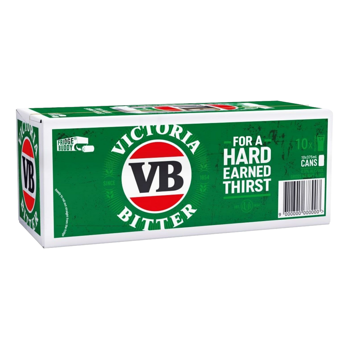 Victoria Bitter Lager 375ml Can 10 Pack