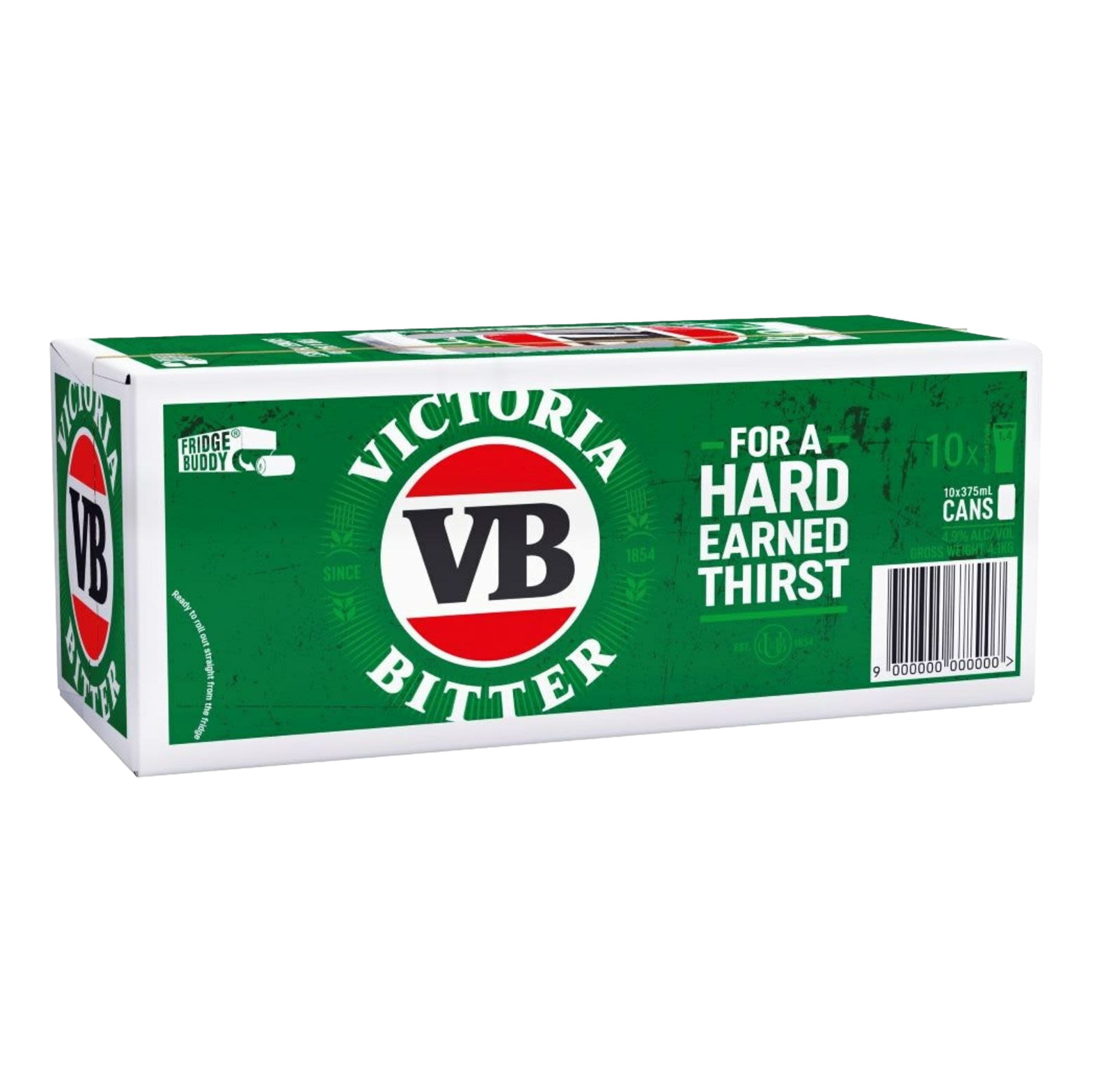 Victoria Bitter Lager 375ml Can 10 Pack