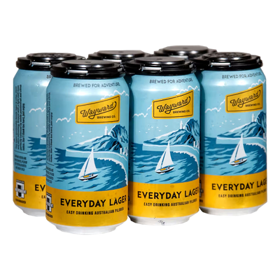 Wayward Everyday Lager 375ml Can 6 Pack
