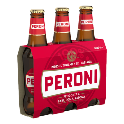 Peroni Red Lager 330ml Bottle 3 Pack