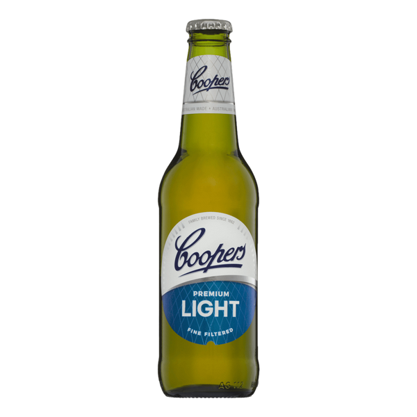 Coopers Premium Light Lager 2.9% 375ml Bottle Case of 24 - Camperdown ...