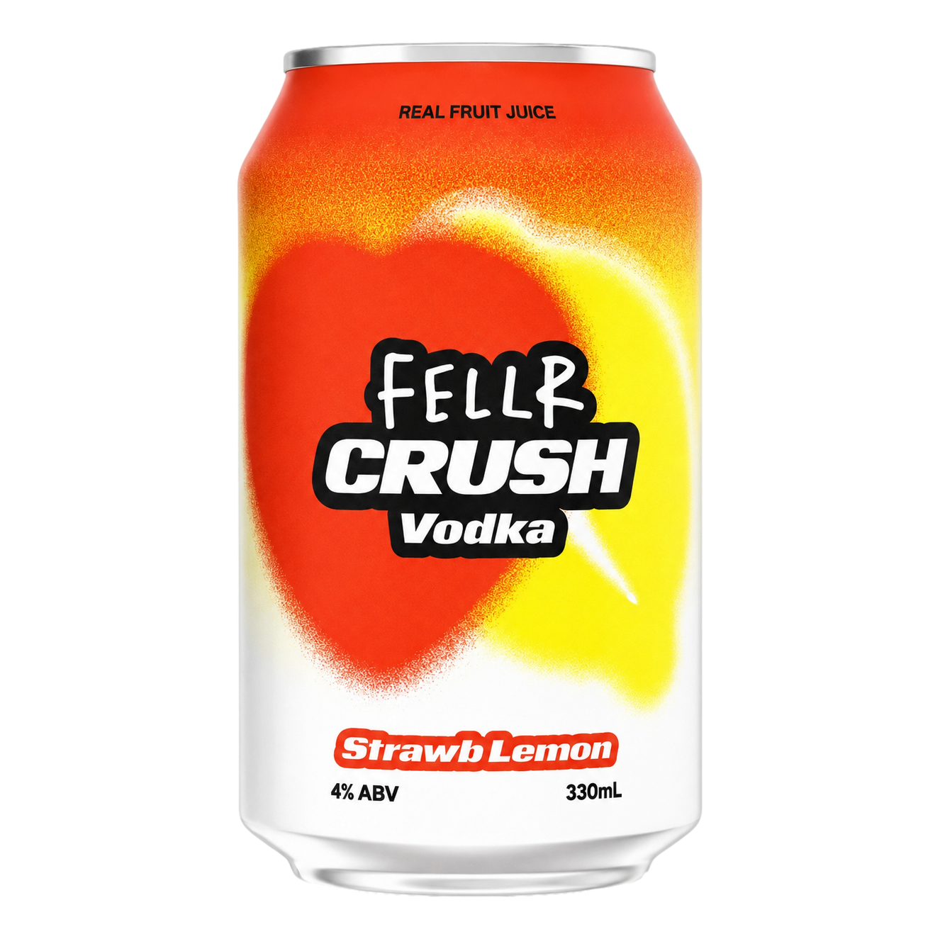 FELLR CRUSH Vodka Strawberry Lemon 4% 330ml Can Single
