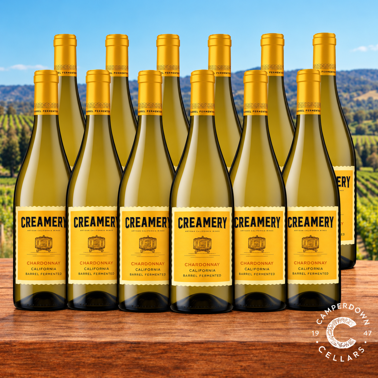Creamery Barrel Fermented Californian Chardonnay - 12 Pack