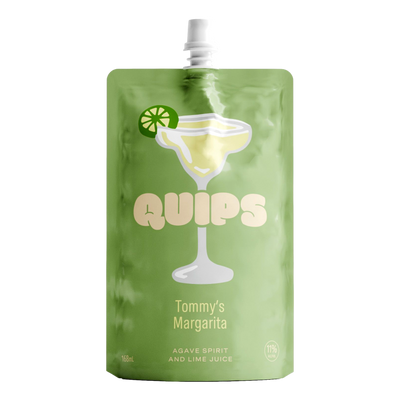 Quips Tommy's Margarita Cocktail Pouch 168ml Case of 24