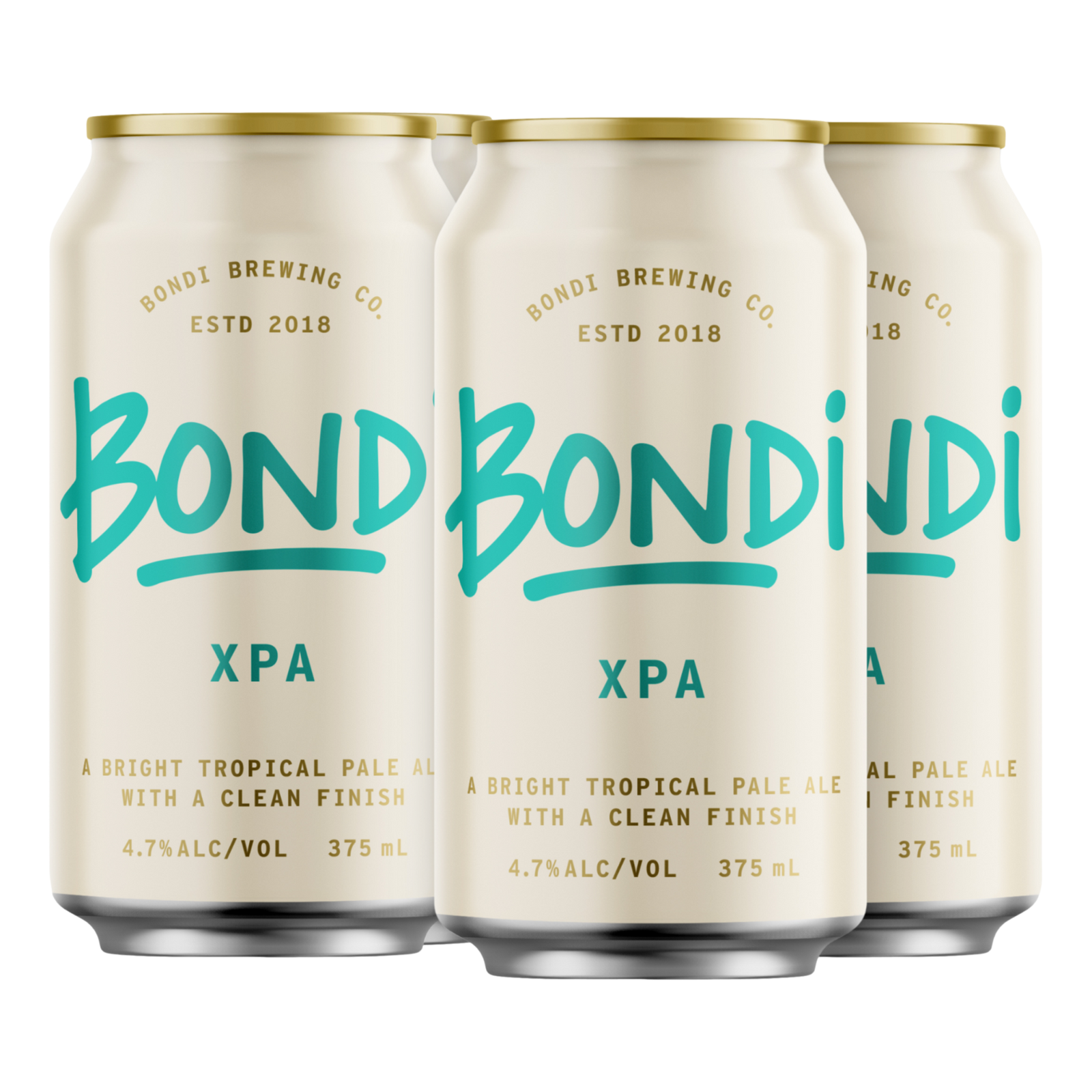 Bondi Brewing XPA 4.7% 375ml Can 4 Pack - Camperdown Cellars