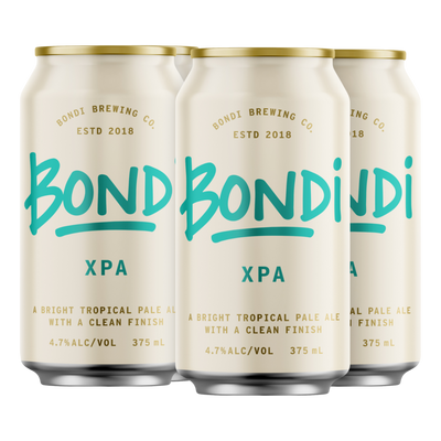 Bondi Brewing XPA 4.7% 375ml Can 4 Pack - Camperdown Cellars