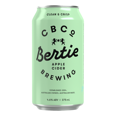 CBCo Brewing Bertie Apple Cider 375ml Can 6 Pack
