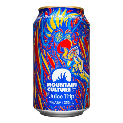 Mountain Culture Juice Trip Fruit Enhanced Hazy Pale Ale 7% 355ml Can 10 Pack - Camperdown Cellars