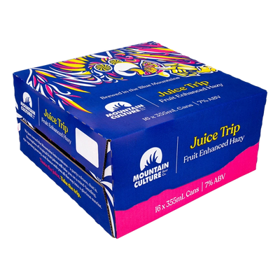 Mountain Culture Juice Trip Fruit Enhanced Hazy Pale Ale 7% 355ml Can Case of  16 - Camperdown Cellars
