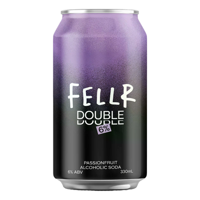 Fellr DOUBLE Seltzer Passionfruit 6% 330ml Can Case of 24
