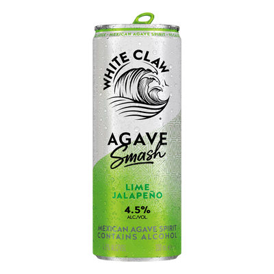 White Claw Agave Smash Lime Jalapeno Vodka 4.5% 330ml Can Case of 24