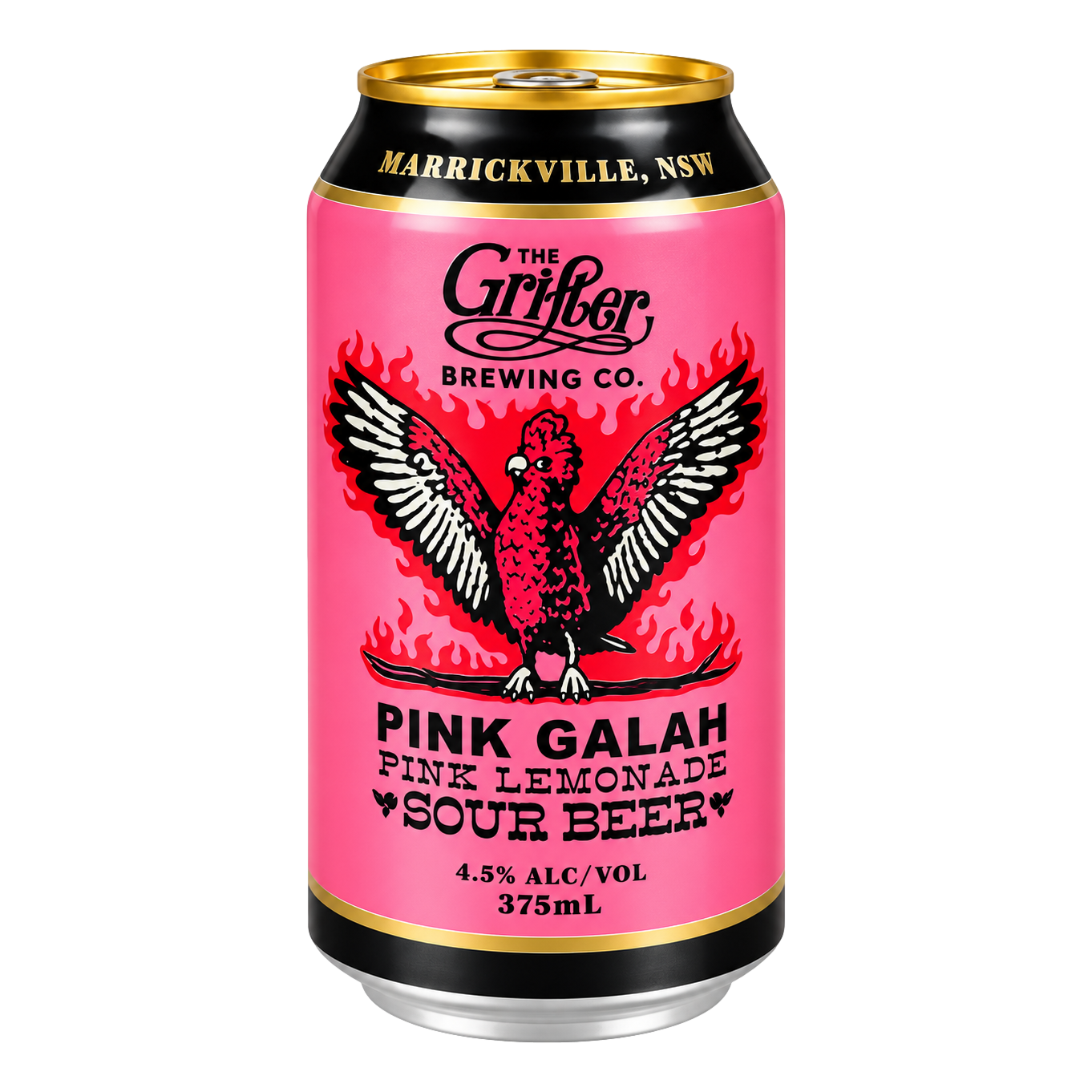 Grifter Pink Galah Pink Lemonade Sour 375ml Can Single