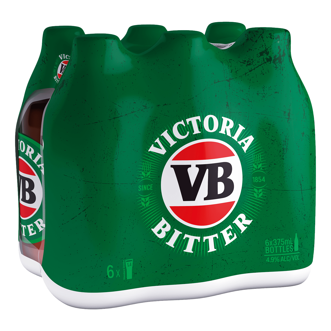 Victoria Bitter Lager 375ml Bottle 6 Pack