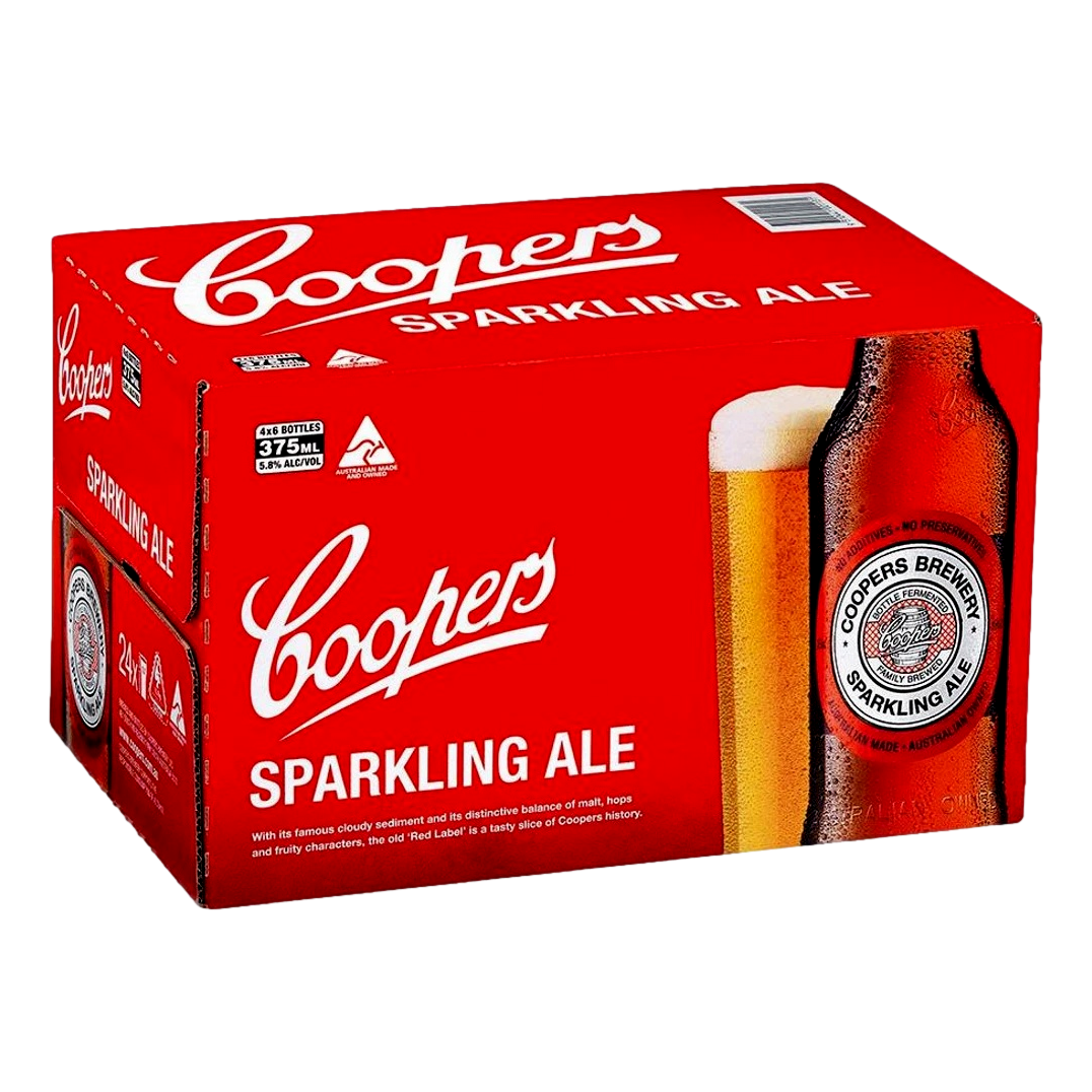 Coopers Sparkling Ale 375ml Bottle Case of 24