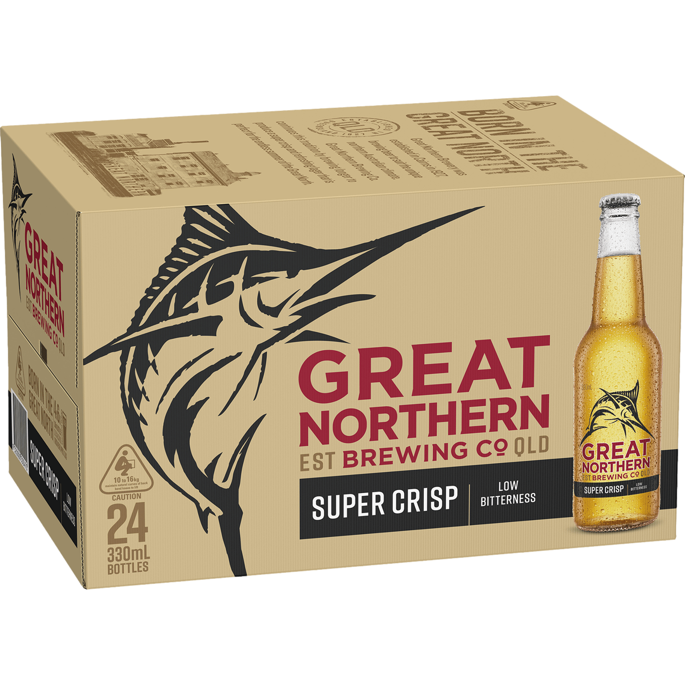 Great Northern Super Crisp Lager 3.5% 330ml Bottle Case of 24