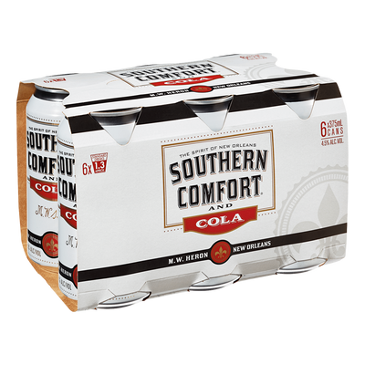 Southern Comfort & Cola 375ml Can 6 Pack