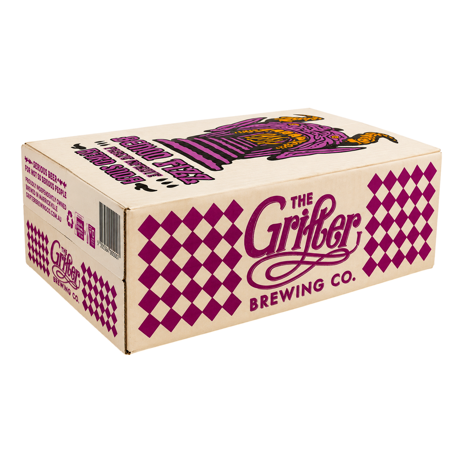 Grifter Demon Fizz Passionfruit Hard Soda 375ml Can Case of 24