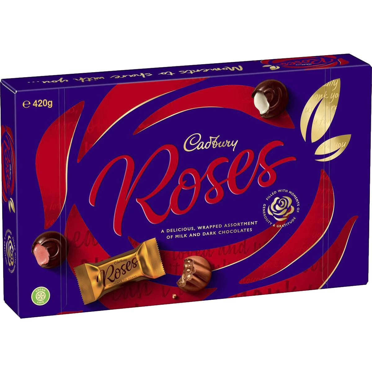 Cadbury Roses Assorted Chocolate Box 420g