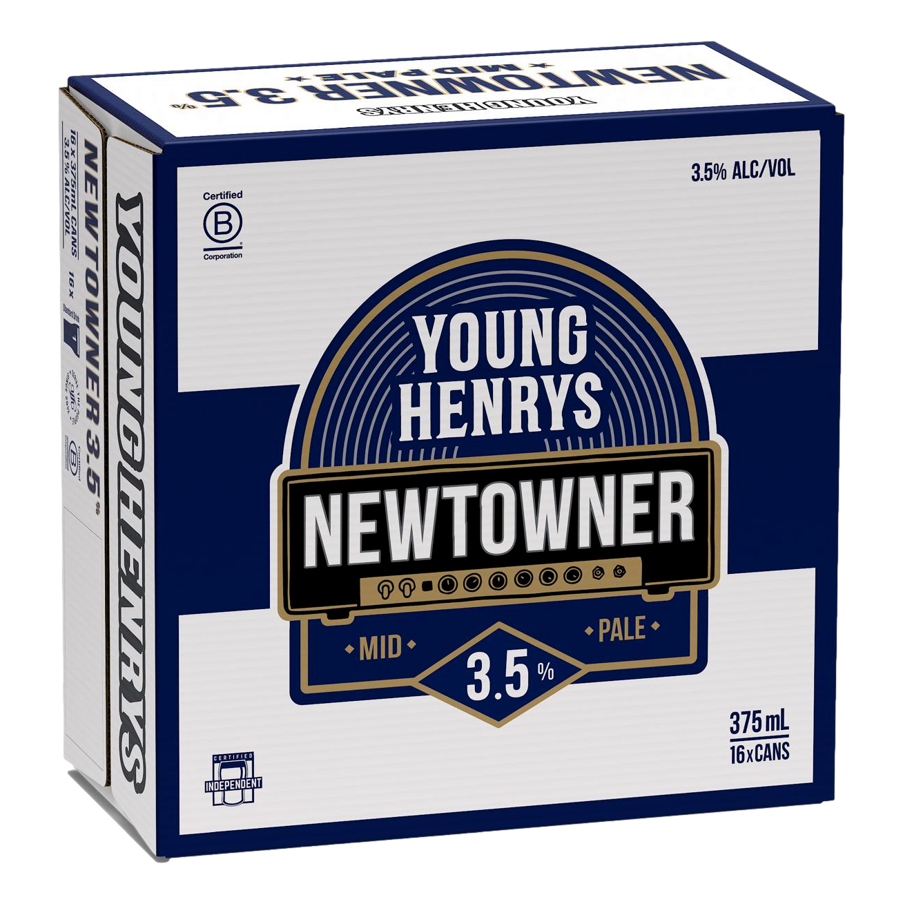 Young Henrys Newtowner Mid Pale Ale 3.5% 375ml Can Case of  16