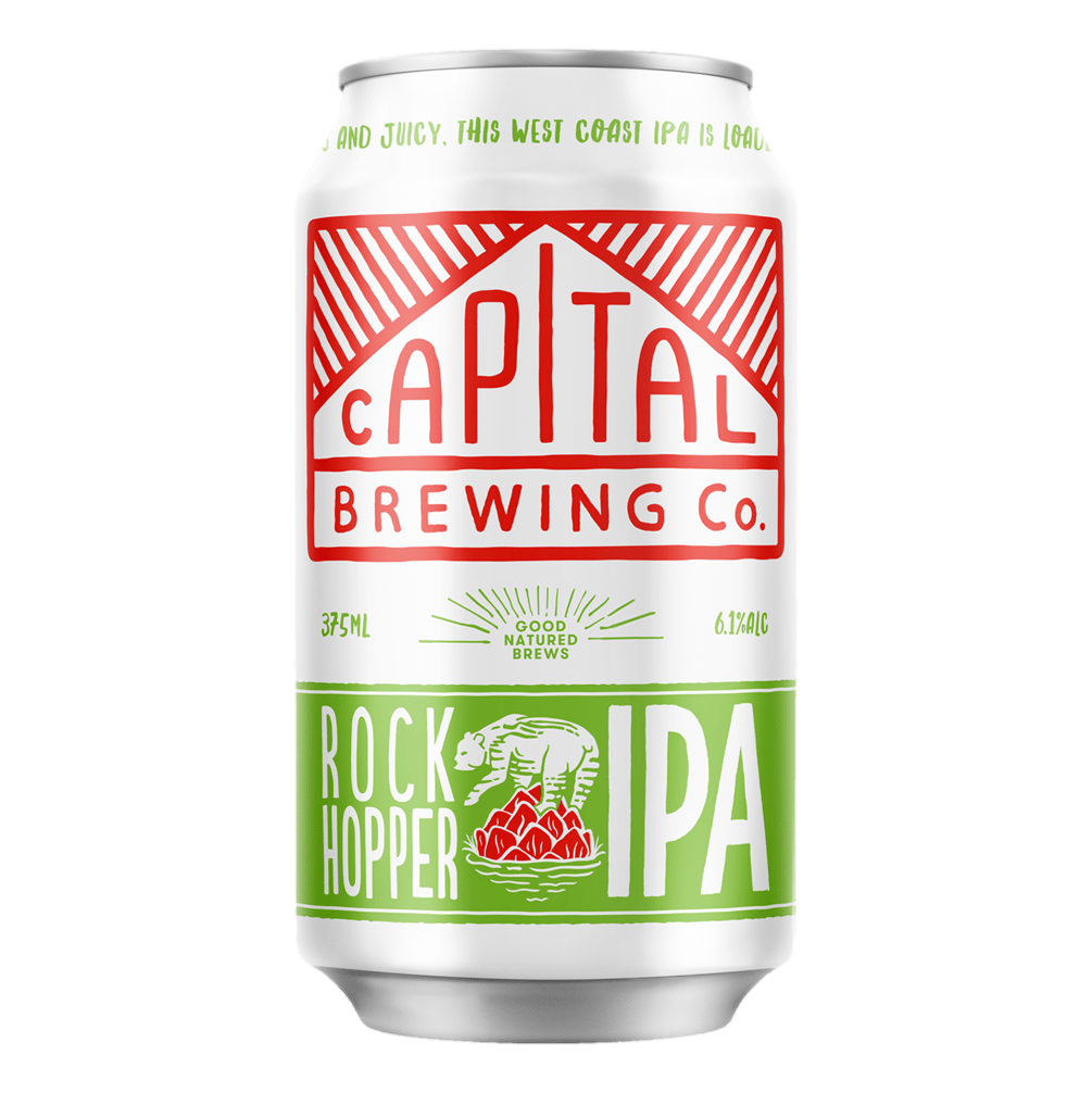 Capital Brewing Co. Rock Hopper IPA 375ml Can Case 16