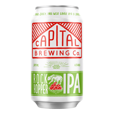 Capital Brewing Co. Rock Hopper IPA 375ml Can Case 16