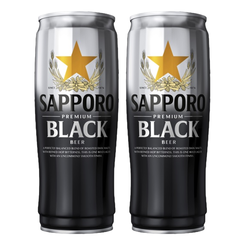 Sapporo Premium Black Dark Lager 650ml Can 2 Pack