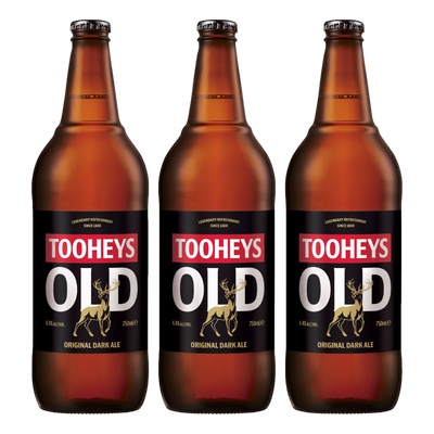 Tooheys Old Dark Ale 750ml Bottle 3 Pack