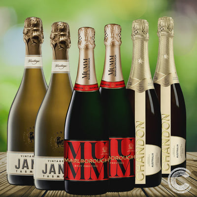 Mixed Sparkling Wine 6 Pack - Premium Australian