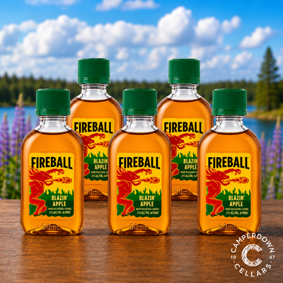 Fireball Blazin' Apple Whisky Liqueur Mini 50ml 5 Pack