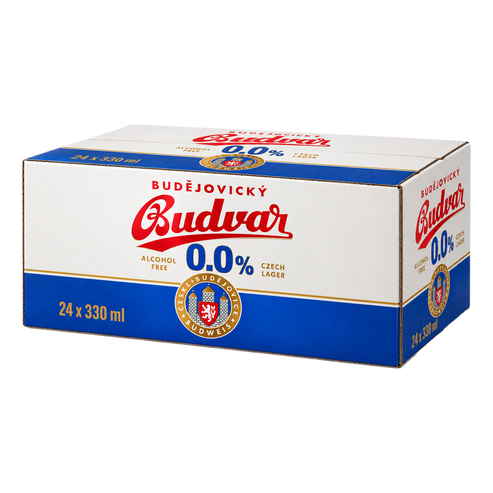 Budvar Budejovicky NON ALCOHOLIC Czech Lager 0.0% 330ml Can Case of 24