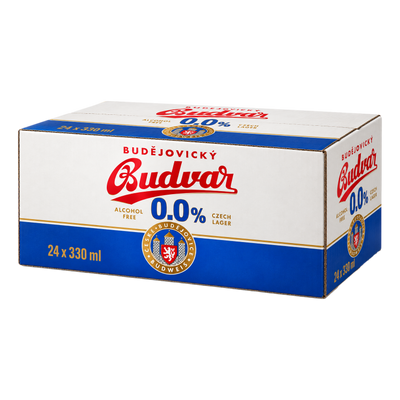 Budvar Budejovicky NON ALCOHOLIC Czech Lager 0.0% 330ml Can Case of 24