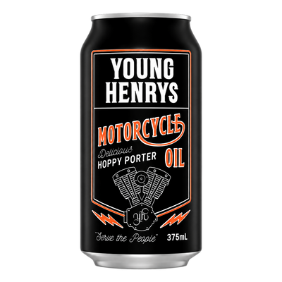 Young Henrys Motorcycle Oil Hoppy Porter 375ml Can 4 Pack
