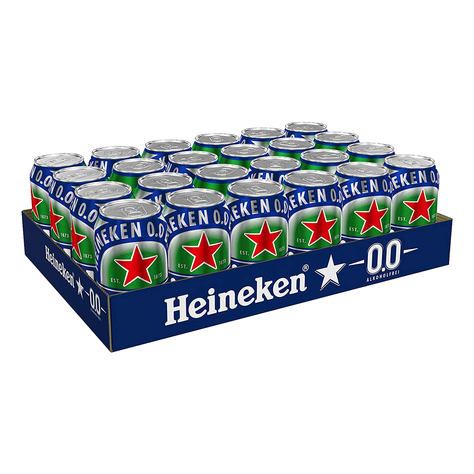 Heineken 0.0 Non-Alcoholic Lager 330ml Can Case of 24