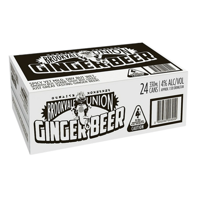 Brookvale Union Alcoholic Ginger Beer 330ml Can Case of 24