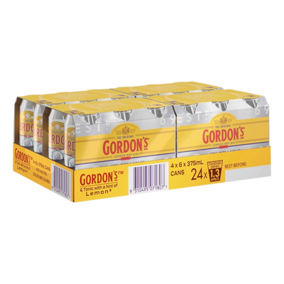 Gordon's Gin & Tonic 375ml Can Case of 24