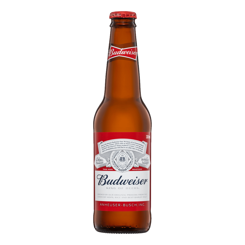 Budweiser Lager 330ml Bottle Case of 24