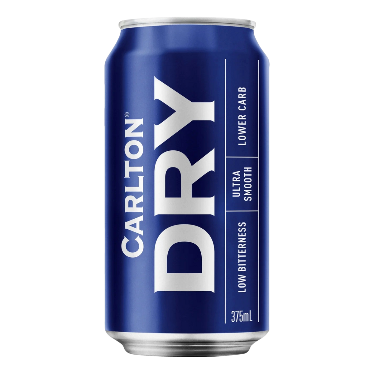 Carlton Dry Low Carb Lager 375ml Can Case of 24