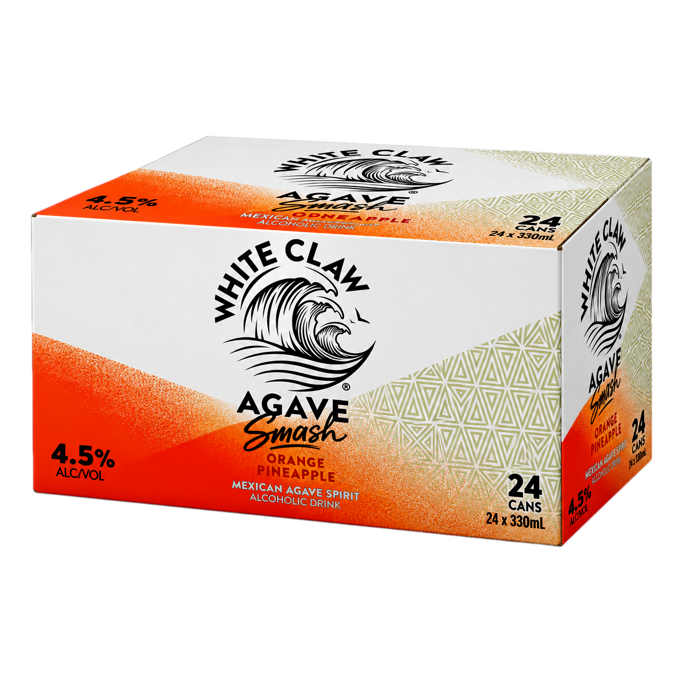 White Claw Agave Smash Orange Pineapple 4.5% 330ml Can Case of 24