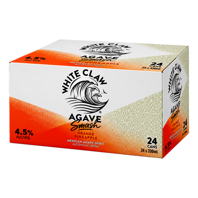 White Claw Agave Smash Orange Pineapple 4.5% 330ml Can Case of 24