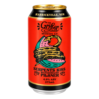 Grifter Serpents Kiss Watermelon Pilsner 375ml Can Case of 24